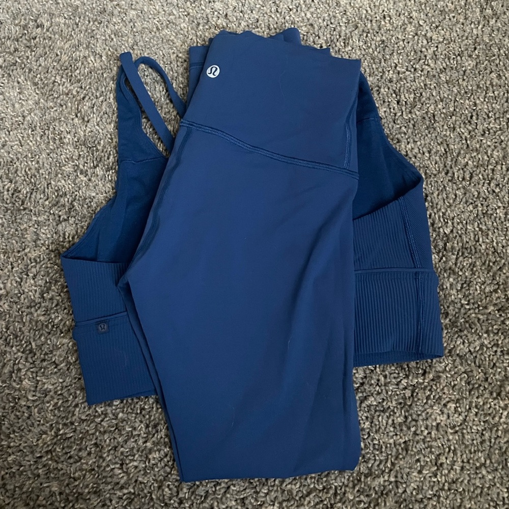 Lululemon Wunder Train Tights & Energy Longline Bra